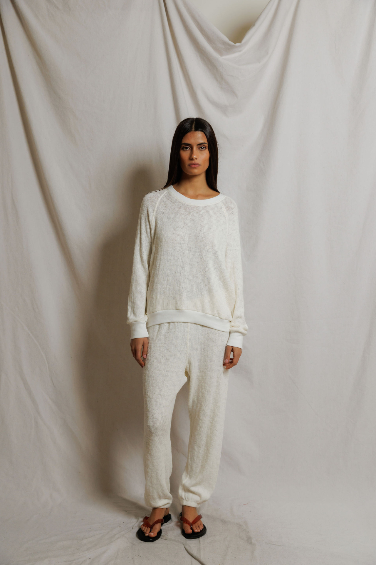 Perfectwhitetee Keanu Raglan Sweatpant Natural
