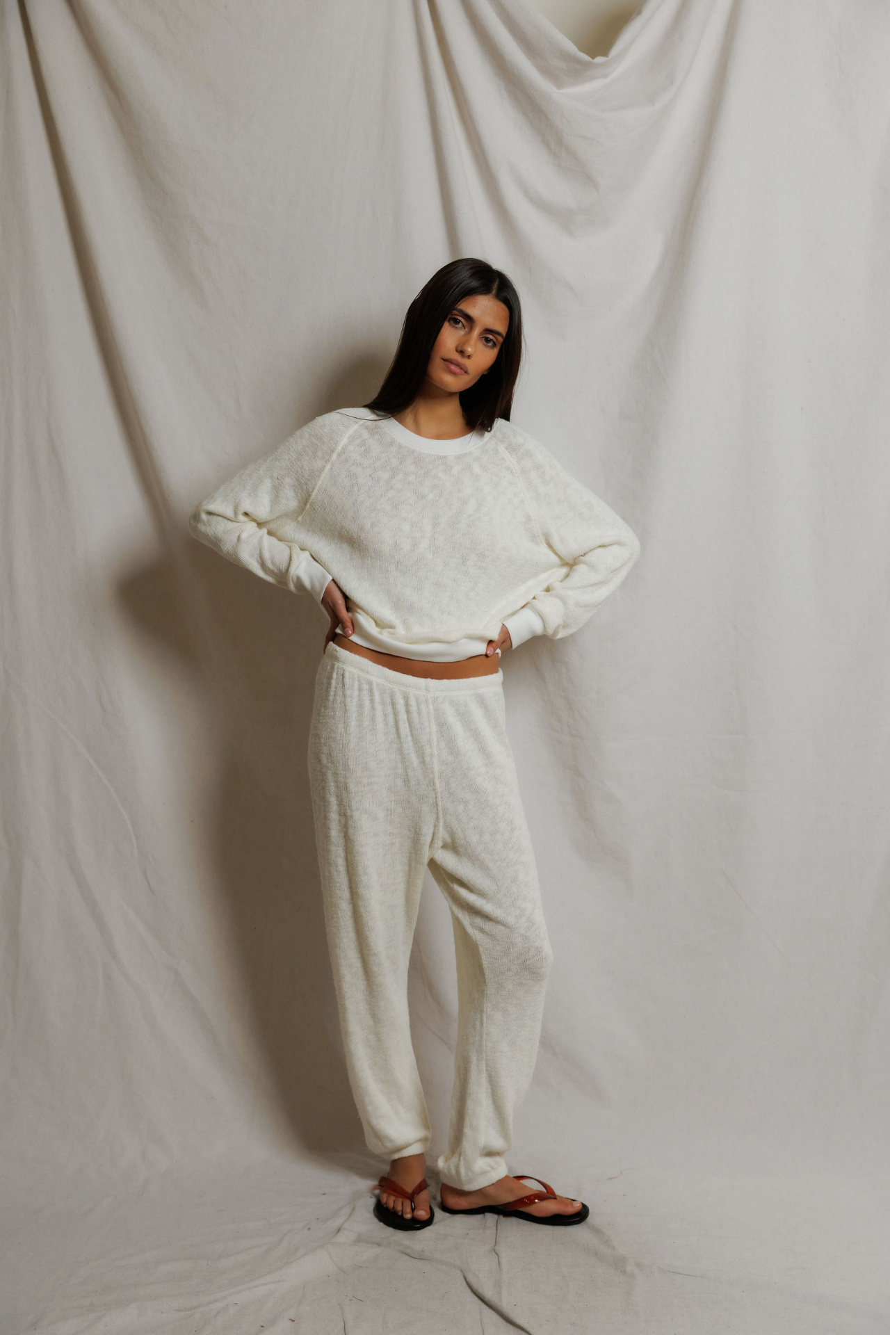 Perfectwhitetee Keanu Raglan Sweatpant Natural