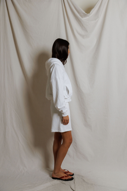 Perfectwhitetee Bari French Terry Short White