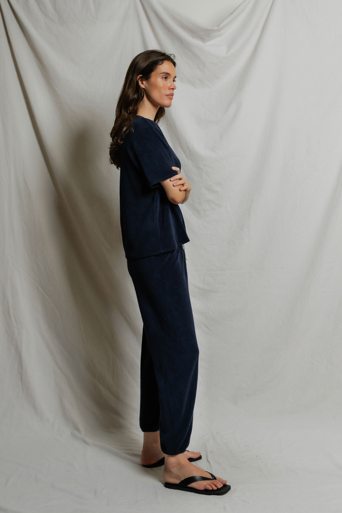 Perfectwhitetee Gogo Loop Terry Jogger Navy