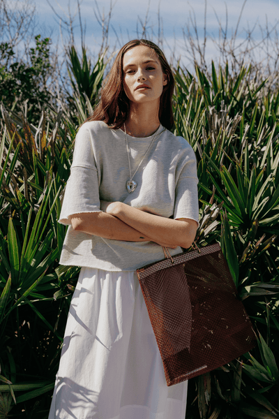 Perfectwhitetee Ezra French Terry Short Sleeve Sweatshirt Oatmeal
