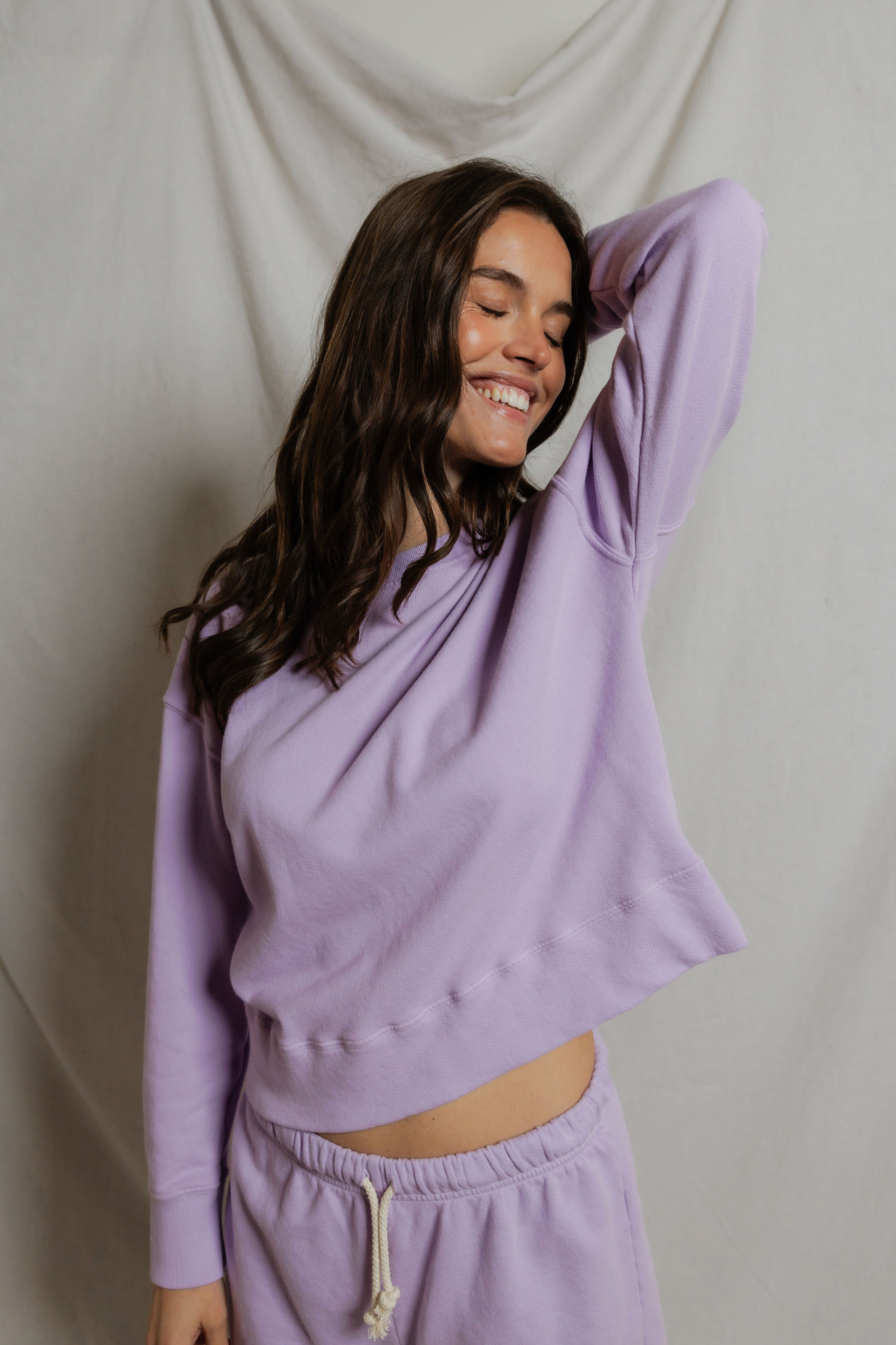 Perfectwhitetee Tyler Pullover Sweatshirt Ultraviolet