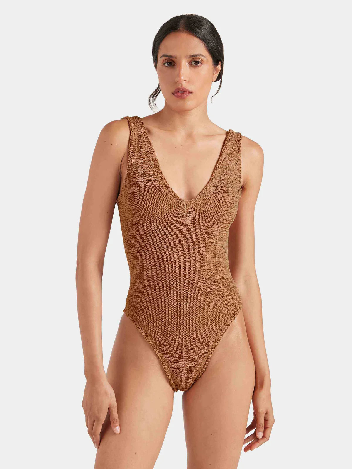 Sadie Swim Metallic Cocoa