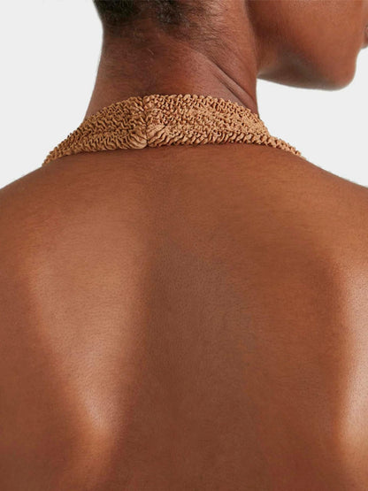 Hunza G Sandy Swim Metallic Cocoa