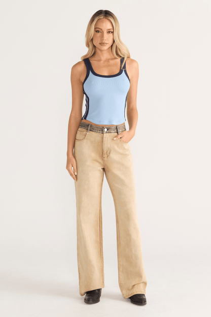 Contrast Scoop Tank Dusk