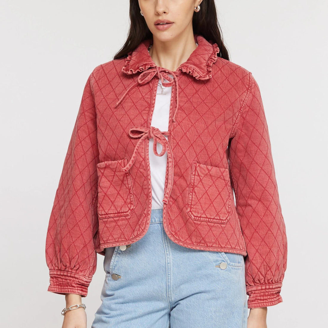 Seventy + Mochi Heidi Jacket In Vintage Red