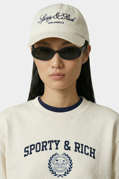 Sporty & Rich Vendome LA Hat Ecru