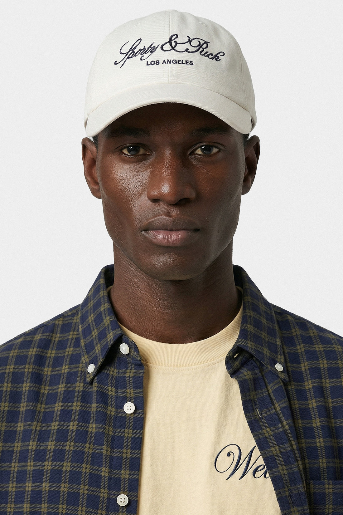 Sporty &amp; Rich Vendome LA Hat Ecru