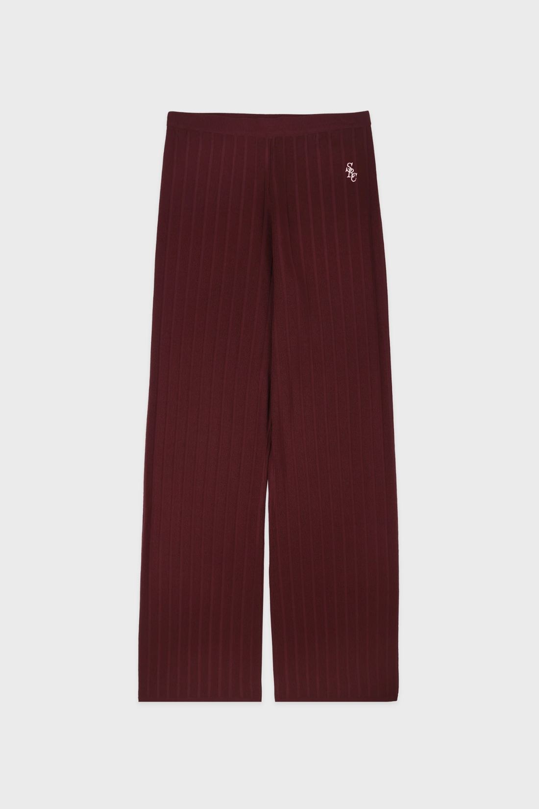 Sporty &amp; Rich SRC Ribbed Trousers Bordeaux