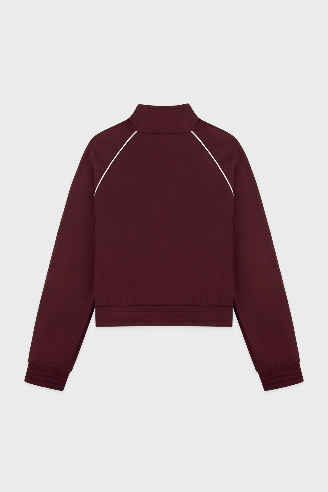 Sporty &amp; Rich Signature Logo Retro Track Jacket Bordeaux White