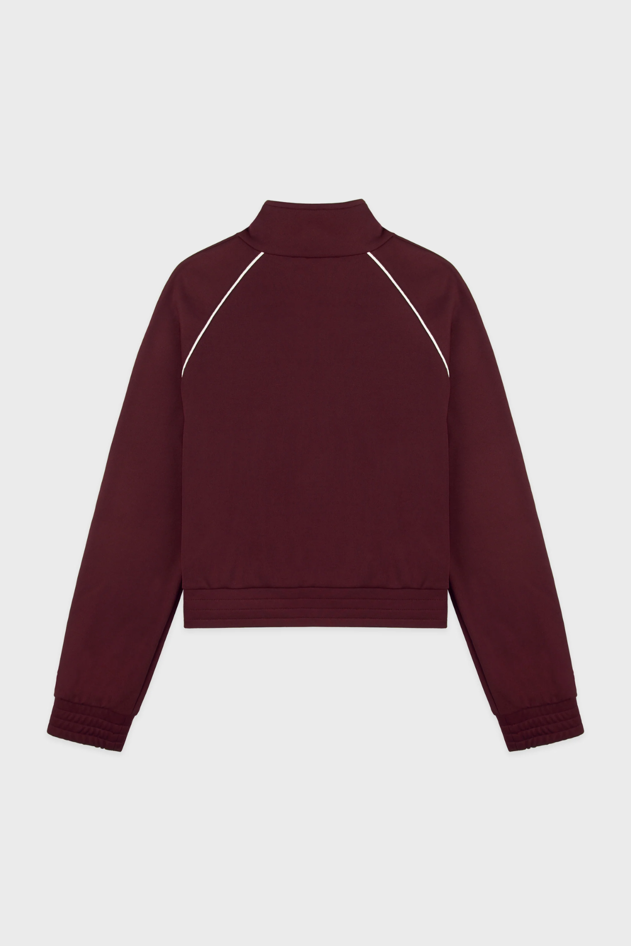 Sporty &amp; Rich Signature Logo Retro Track Jacket Bordeaux White