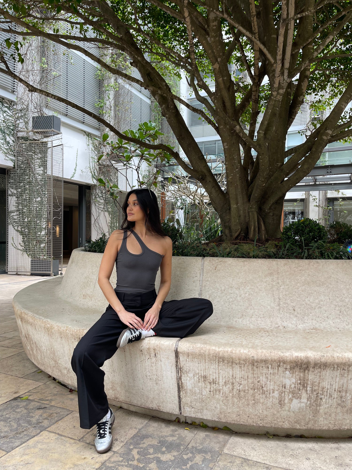 Tailored Straight suit Pant black