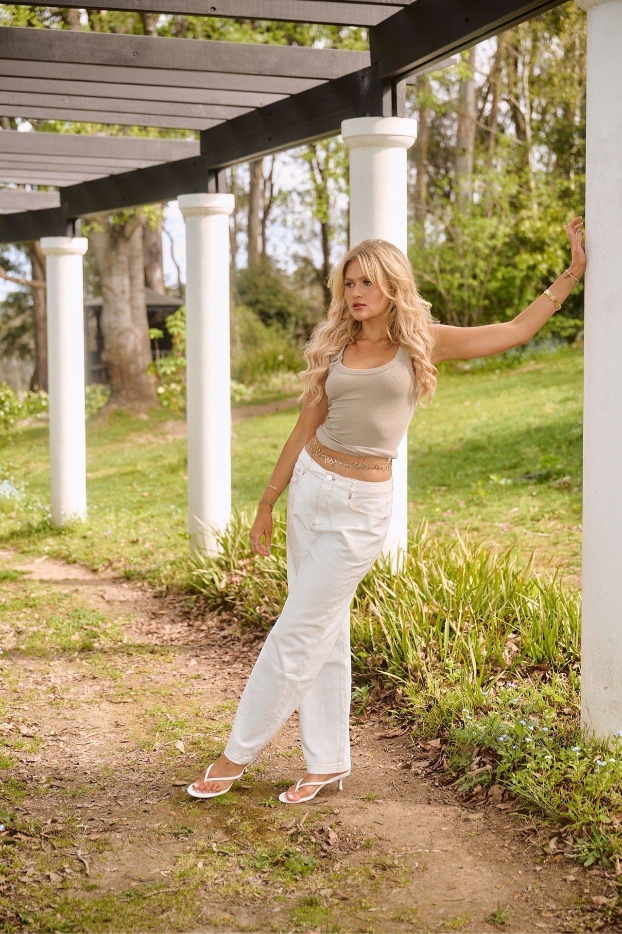 Chosen Low Rise Jean – White | Tuchuzy