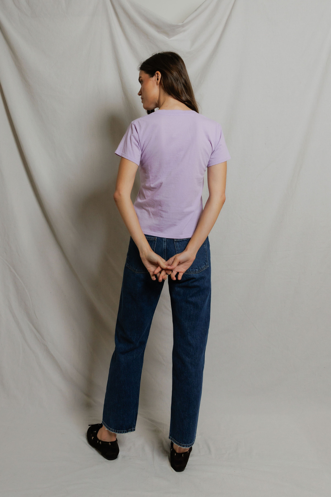 Perfectwhitetee Hendrix V-Neck Tee Ultraviolet