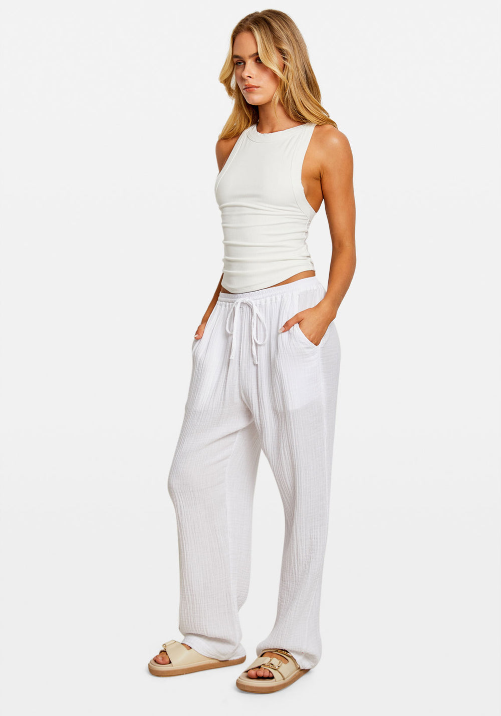 DYLAN PANT WHITE