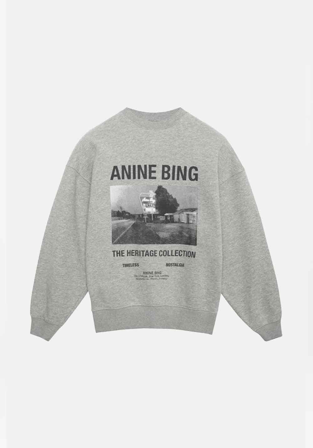 Kenny Sweatshirt Motel Heather Grey Anine Bing Tuchuzy