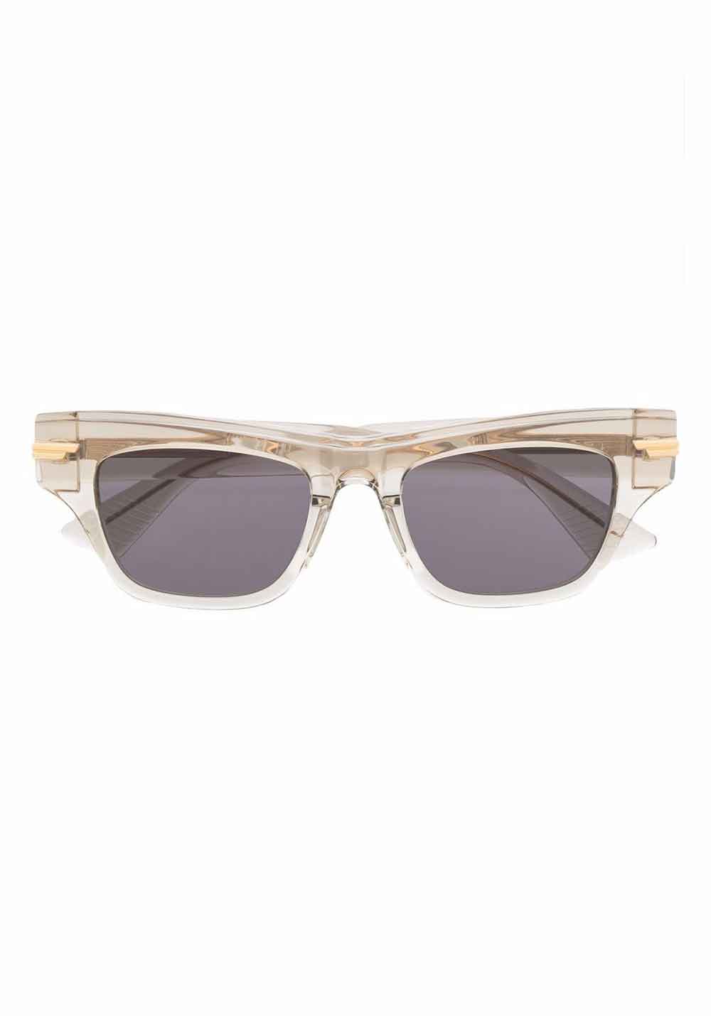 Sunglasses Bottega Veneta Ecru in Plastic - 32981985