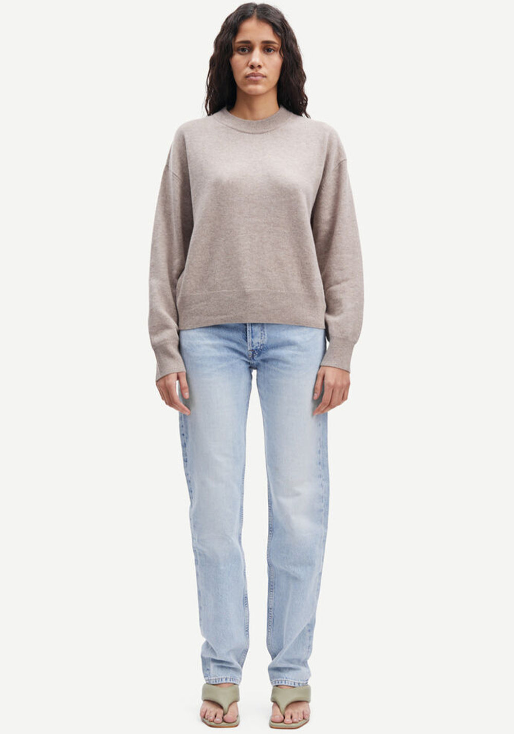 AMARIS CREW NECK KHAKI MEL