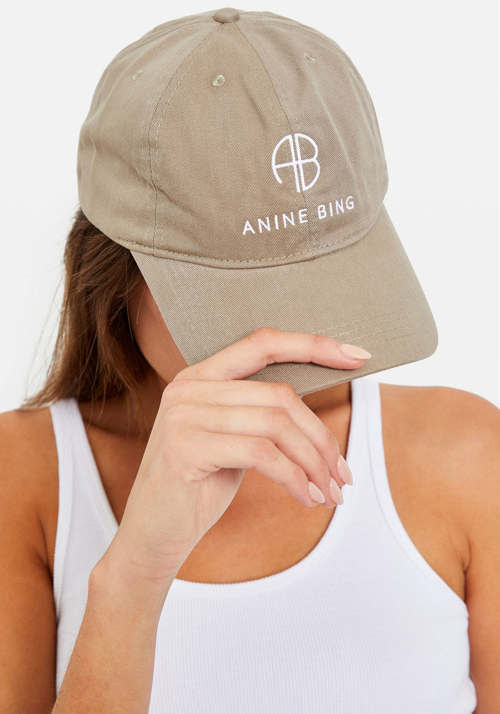 Anine Bing Jeremy Logo Baseball Cap Black