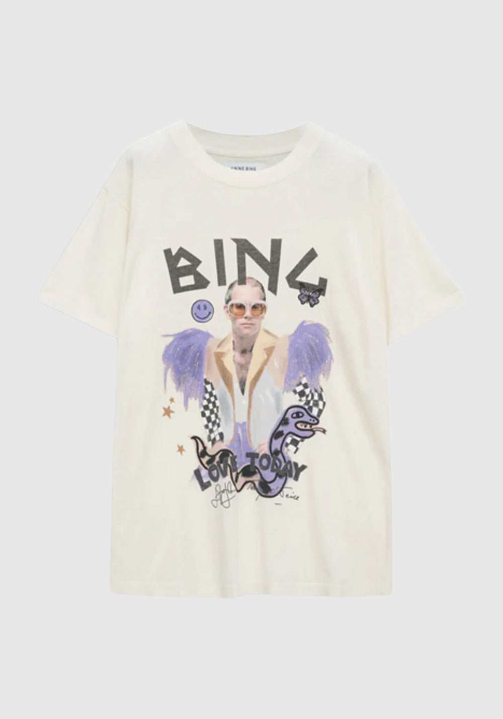 Anine Bing Lili Tee University Los Angeles - White