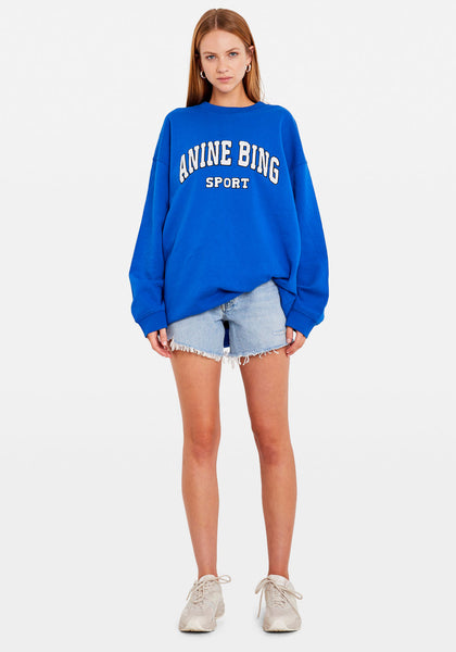 TYLER SWEATSHIRT ELECTRIC BLUE Anine Bing Tuchuzy