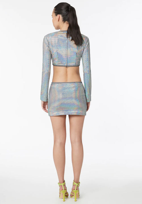 PLATINUM QUEEN MINI SKIRT SILVER Manning Cartell Tuchuzy